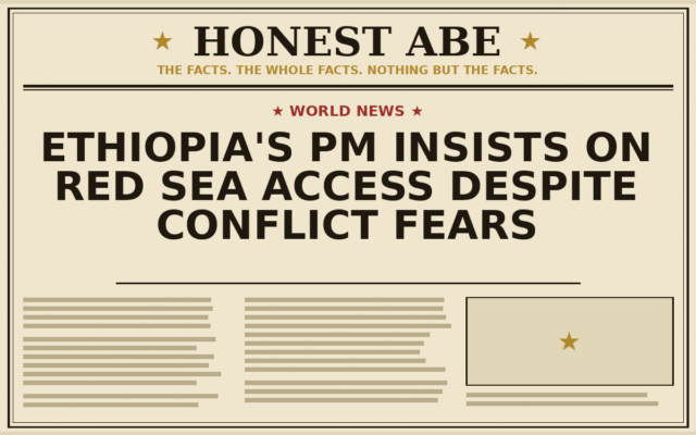 Ethiopia’s PM Insists on Red Sea Access Despite Conflict Fears