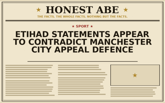 Etihad Statements Appear to Contradict Manchester City Appeal Defence