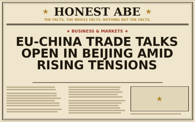 EU-China Trade Talks Open in Beijing Amid Rising Tensions
