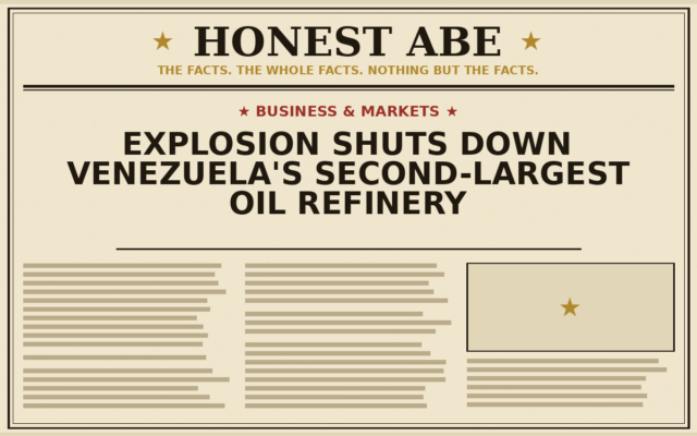 Explosion Shuts Down Venezuela’s Second-Largest Oil Refinery