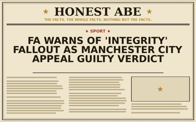 FA Warns of ‘Integrity’ Fallout as Manchester City Appeal Guilty Verdict