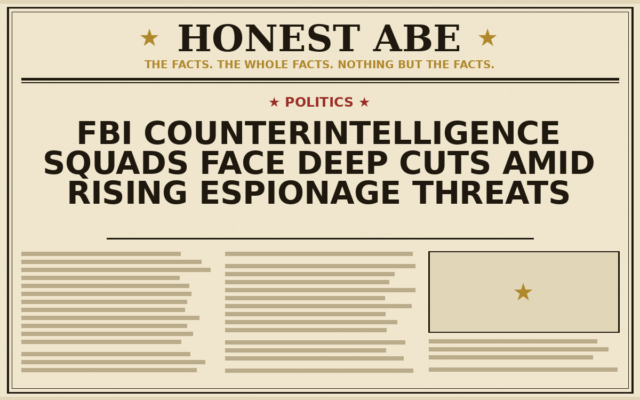 FBI Counterintelligence Squads Face Deep Cuts Amid Rising Espionage Threats
