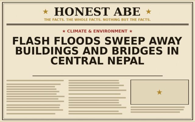 Flash Floods Sweep Away Buildings and Bridges in Central Nepal