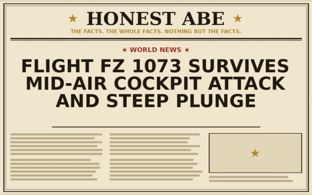 Flight FZ 1073 Survives Mid-Air Cockpit Attack and Steep Plunge