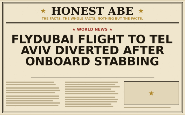 Flydubai Flight to Tel Aviv Diverted After Onboard Stabbing