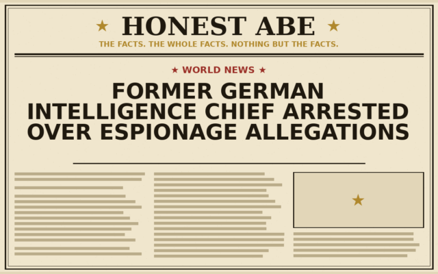Former German Intelligence Chief Arrested Over Espionage Allegations