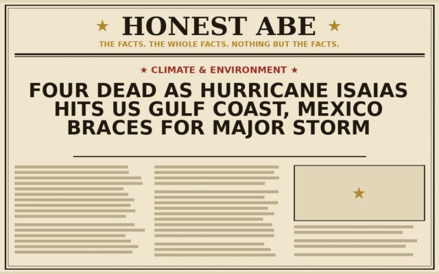 Four Dead as Hurricane Isaias Hits US Gulf Coast, Mexico Braces for Major Storm