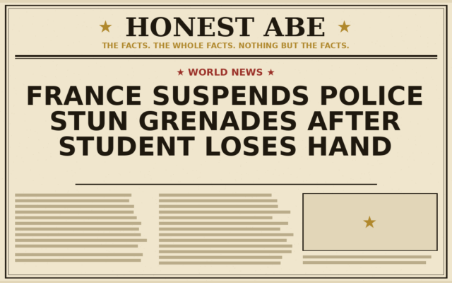 France Suspends Police Stun Grenades After Student Loses Hand