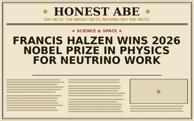 Francis Halzen Wins 2026 Nobel Prize in Physics for Neutrino Work