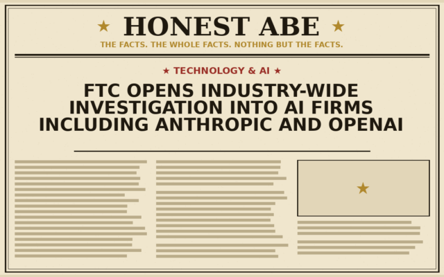 FTC Opens Industry-Wide Investigation Into AI Firms Including Anthropic and OpenAI