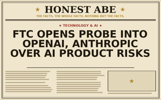 FTC Opens Probe Into OpenAI, Anthropic Over AI Product Risks