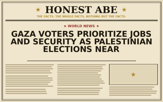 Gaza Voters Prioritize Jobs and Security as Palestinian Elections Near