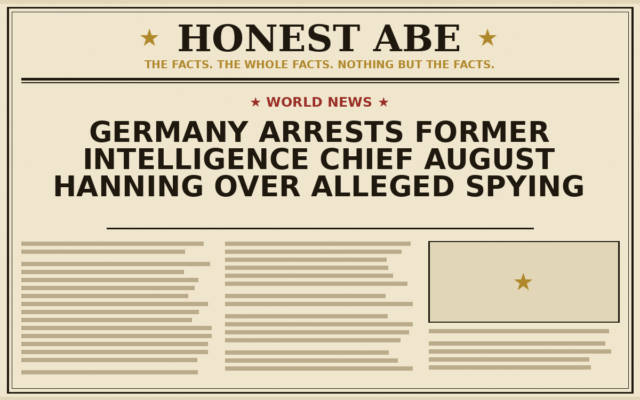 Germany Arrests Former Intelligence Chief August Hanning Over Alleged Spying