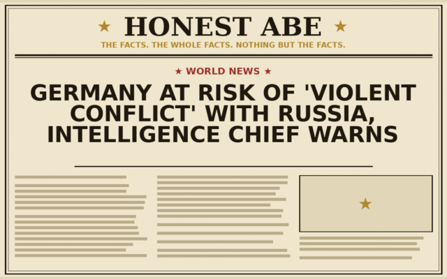 Germany at Risk of ‘Violent Conflict’ With Russia, Intelligence Chief Warns