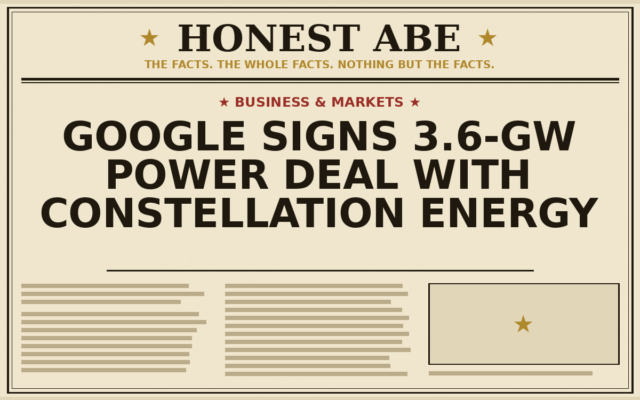 Google Signs 3.6-GW Power Deal With Constellation Energy