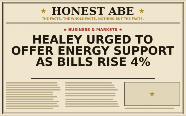 Healey Urged to Offer Energy Support as Bills Rise 4%