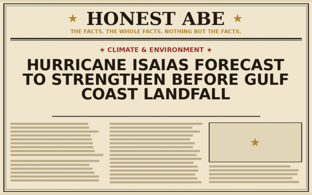 Hurricane Isaias Forecast to Strengthen Before Gulf Coast Landfall