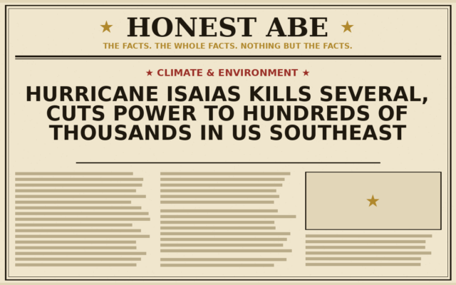 Hurricane Isaias Kills Several, Cuts Power to Hundreds of Thousands in US Southeast
