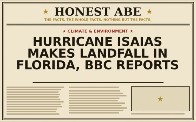 Hurricane Isaias Makes Landfall in Florida, BBC Reports
