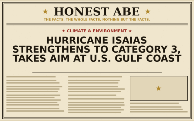 Hurricane Isaias Strengthens to Category 3, Takes Aim at U.S. Gulf Coast