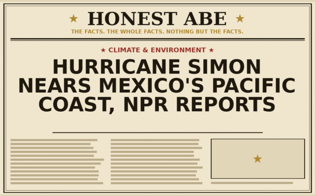 Hurricane Simon Nears Mexico’s Pacific Coast, NPR Reports