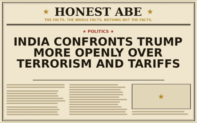India Confronts Trump More Openly Over Terrorism and Tariffs