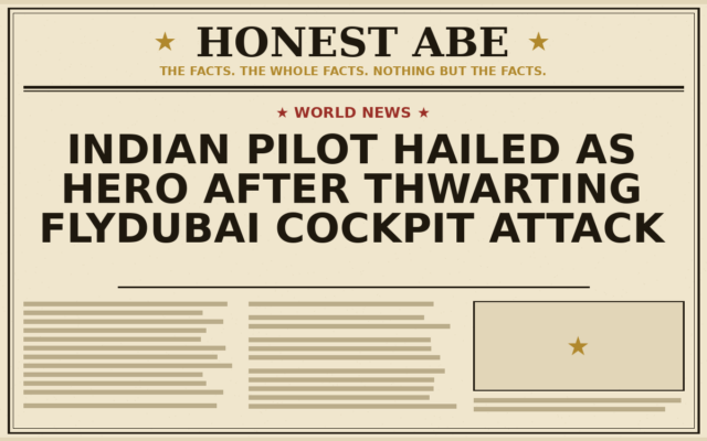 Indian Pilot Hailed as Hero After Thwarting flydubai Cockpit Attack