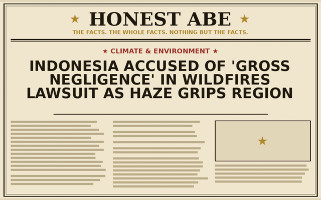 Indonesia Accused of ‘Gross Negligence’ in Wildfires Lawsuit as Haze Grips Region