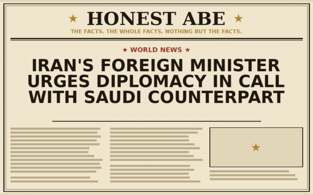 Iran’s Foreign Minister Urges Diplomacy in Call With Saudi Counterpart