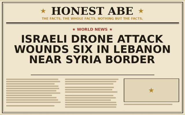 Israeli Drone Attack Wounds Six in Lebanon Near Syria Border