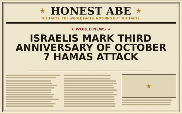 Israelis Mark Third Anniversary of October 7 Hamas Attack
