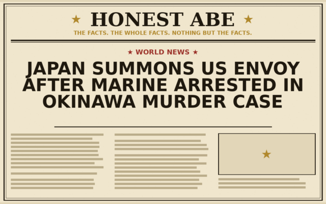 Japan Summons US Envoy After Marine Arrested in Okinawa Murder Case