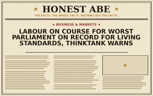 Labour on Course for Worst Parliament on Record for Living Standards, Thinktank Warns