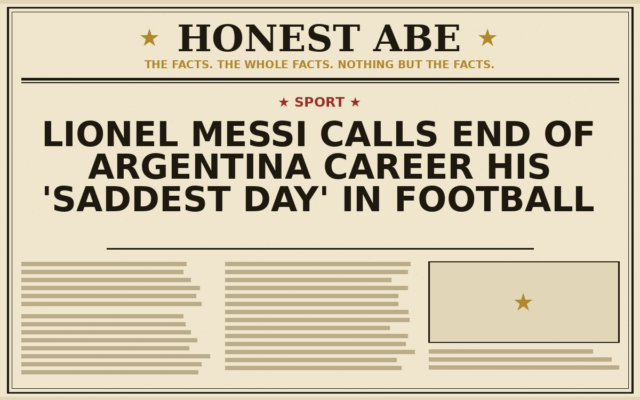 Lionel Messi Calls End of Argentina Career His ‘Saddest Day’ in Football