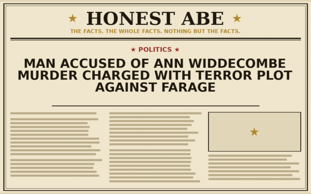 Man Accused of Ann Widdecombe Murder Charged With Terror Plot Against Farage