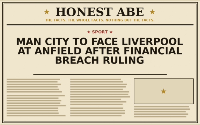 Man City to Face Liverpool at Anfield After Financial Breach Ruling