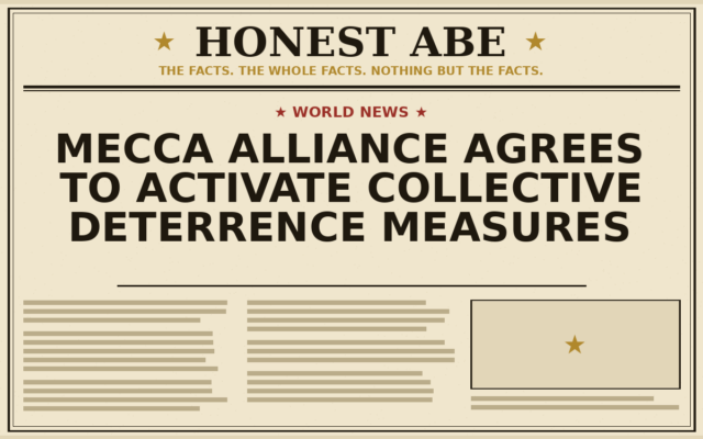 Mecca Alliance Agrees to Activate Collective Deterrence Measures
