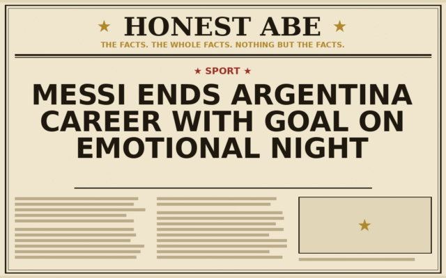 Messi Ends Argentina Career With Goal on Emotional Night