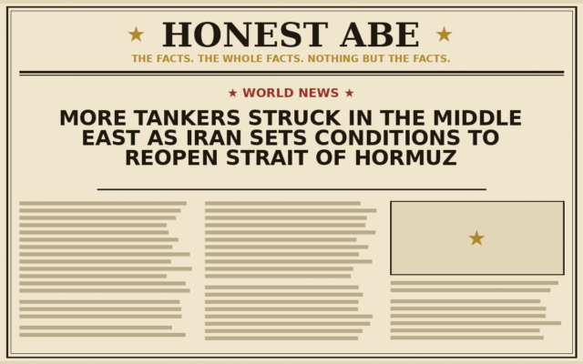 More Tankers Struck in the Middle East as Iran Sets Conditions to Reopen Strait of Hormuz