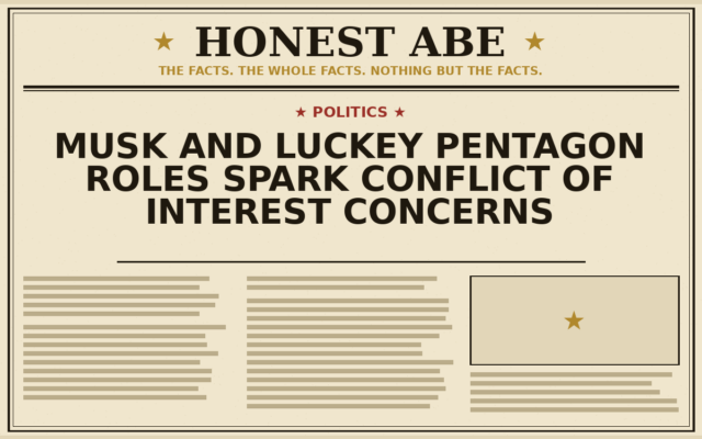 Musk and Luckey Pentagon Roles Spark Conflict of Interest Concerns