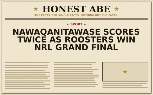 Nawaqanitawase scores twice as Roosters win NRL Grand Final