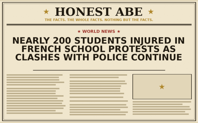 Nearly 200 Students Injured in French School Protests as Clashes With Police Continue