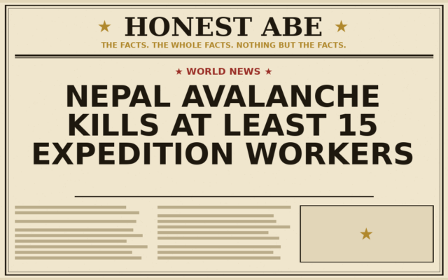 Nepal Avalanche Kills at Least 15 Expedition Workers
