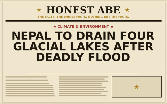 Nepal to Drain Four Glacial Lakes After Deadly Flood