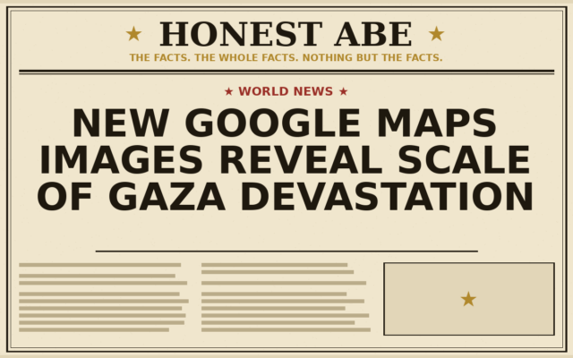 New Google Maps Images Reveal Scale of Gaza Devastation