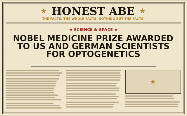 Nobel Medicine Prize Awarded to US and German Scientists for Optogenetics