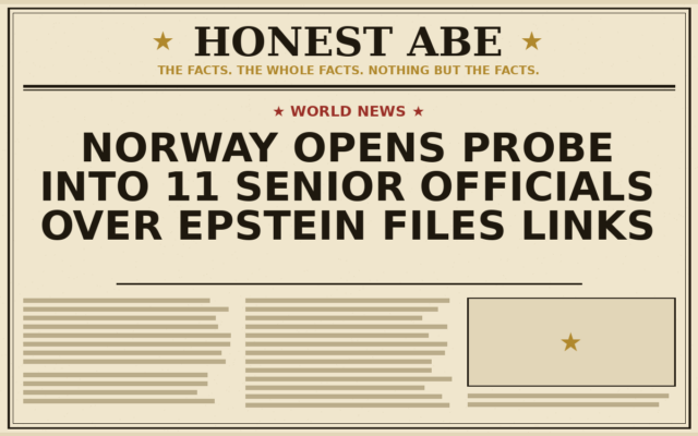 Norway Opens Probe Into 11 Senior Officials Over Epstein Files Links