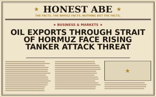 Oil Exports Through Strait of Hormuz Face Rising Tanker Attack Threat