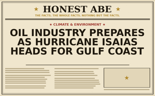 Oil Industry Prepares as Hurricane Isaias Heads for Gulf Coast