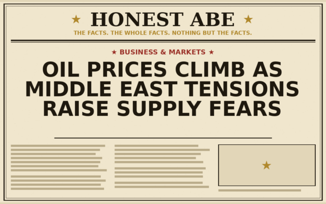 Oil Prices Climb as Middle East Tensions Raise Supply Fears